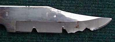 cheap knife cut up
	with the WB