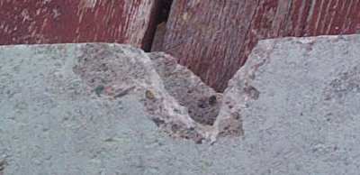 concrete
	block side shot